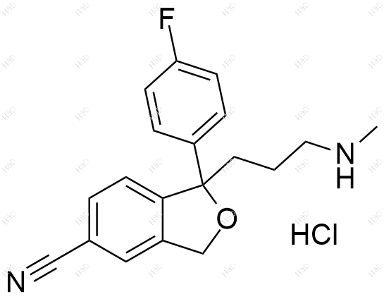 西酞普兰EP杂质D(盐酸盐)结构式