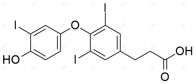 左甲状腺素杂质23结构式