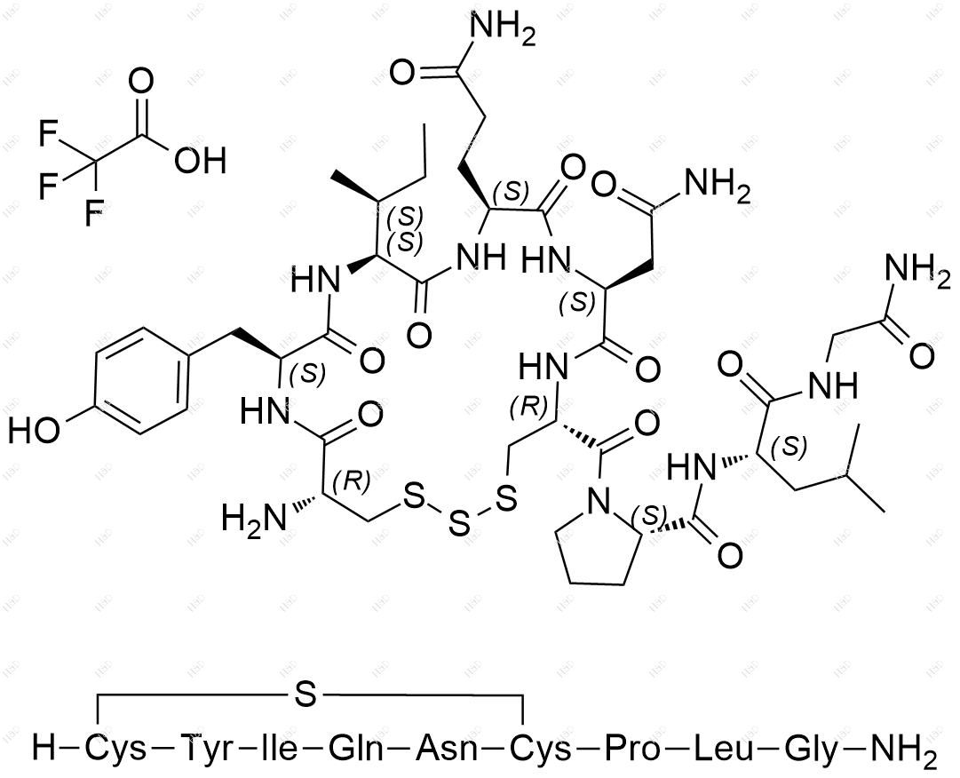 缩宫素杂质7(三氟乙酸盐)结构式
