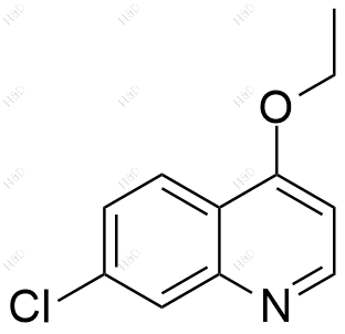 7-氯-4-乙氧基喹啉化学结构式