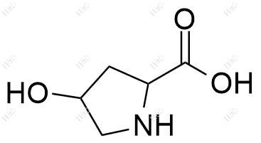 L-羟基脯氨酸结构式