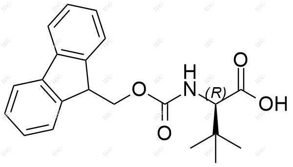 Fmoc-D-叔亮氨酸化学结构式