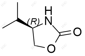 (R)-4-异丙基-2-噁唑烷酮化学结构式
