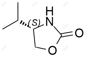 S-4-异丙基-2-恶唑烷酮化学结构式