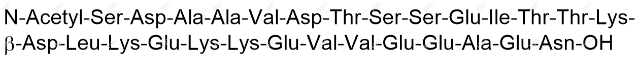 [β-Asp15]-胸腺法新结构式