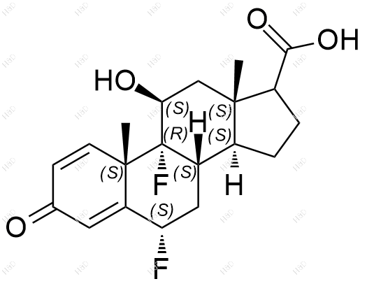 丙酸氟替卡松杂质33结构式