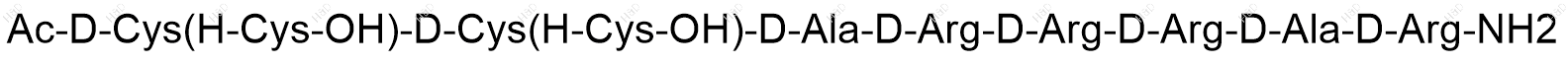 [D-Cys1'-D-Cys1]维拉卡肽结构式