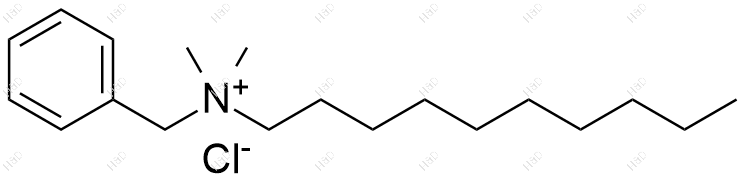 十烷基二甲基苄基氯化铵结构式