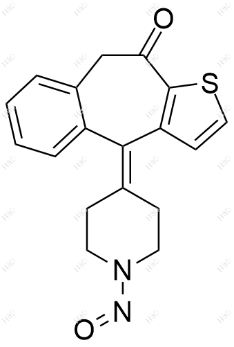 N-亚硝基酮替芬结构式