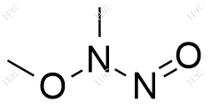 N-甲氧基-N-亚硝基-甲烷胺结构式