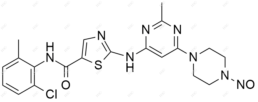 达沙替尼亚硝基杂质66结构式