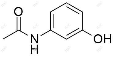 N-(3-羟基苯基)乙酰胺化学结构式