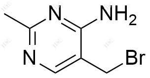4-氨基-5-溴甲基-2-甲基嘧啶化学结构式