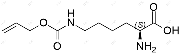 H-Lys(Alloc)-OH结构式