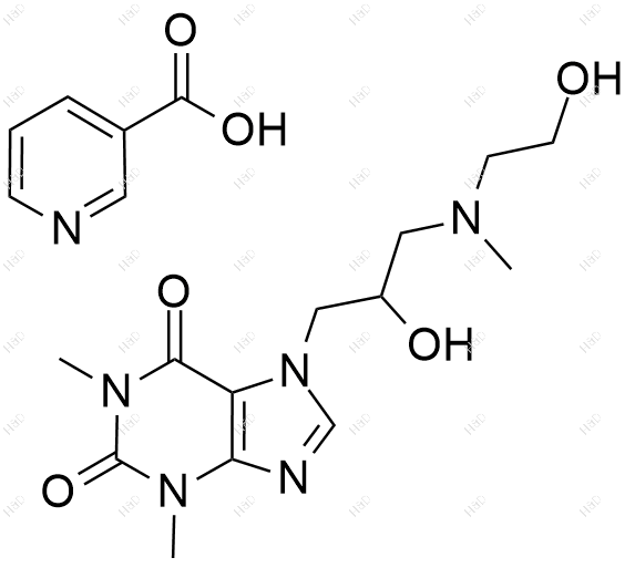 烟酸占替诺化学结构式