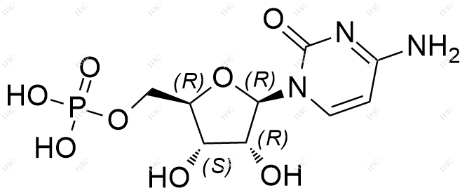 胞苷-5''磷酸化学结构式