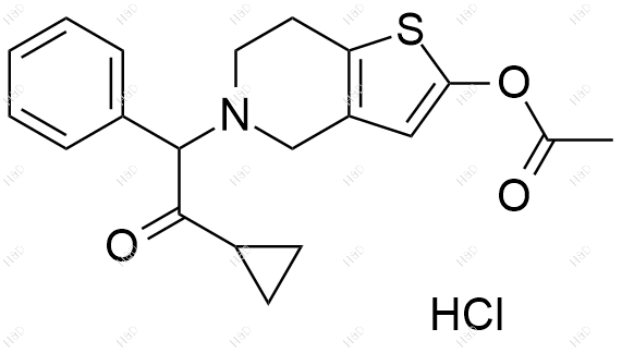 普拉格雷杂质16(盐酸盐)结构式