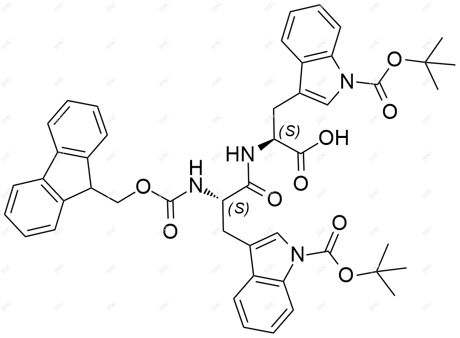 Fmoc-Trp(Boc)-Trp(Boc)-OH结构式