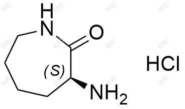 (S)-3-氨基-2-氮杂环庚烷酮(盐酸盐)化学结构式
