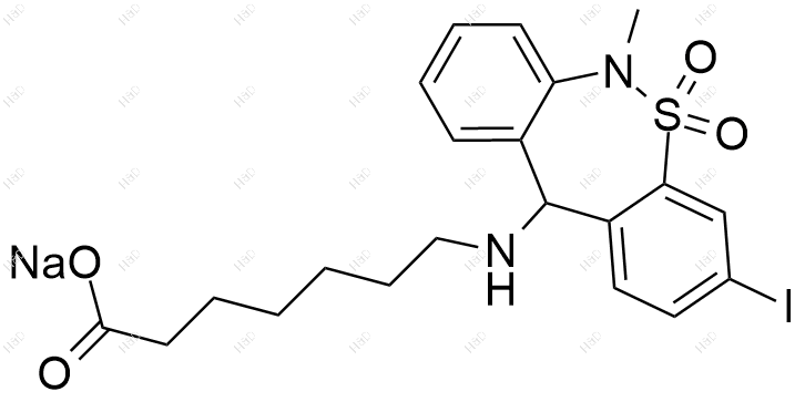 噻奈普汀杂质6(钠盐)结构式