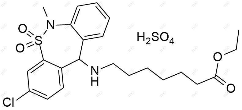 噻奈普汀杂质1(硫酸盐)结构式