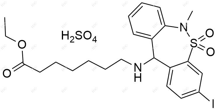 噻奈普汀杂质3(硫酸盐)结构式
