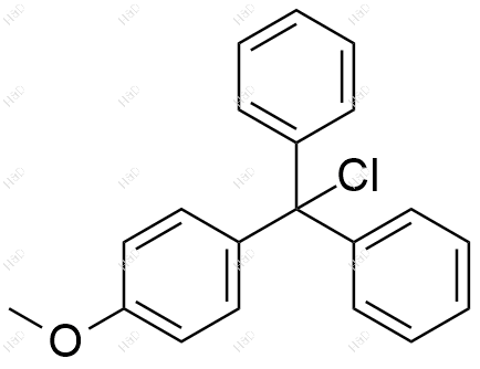 4-甲氧基氯化三苯甲烷化学结构式
