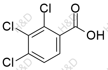 2,3,4-三氯苯甲酸化学结构式