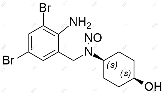 N-亚硝基氨溴索EP杂质D结构式