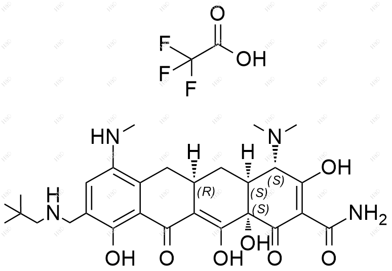 7-单甲基奥马环素(三氟乙酸盐)结构式