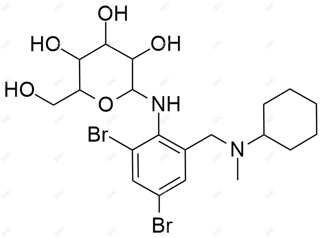 溴己新葡萄糖复合物1(消旋)结构式