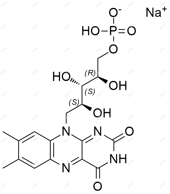 核黄素杂质7(钠盐)结构式