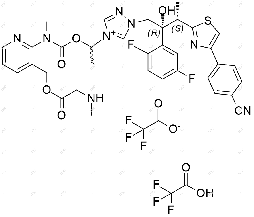艾沙康唑杂质26(三氟乙酸盐）结构式