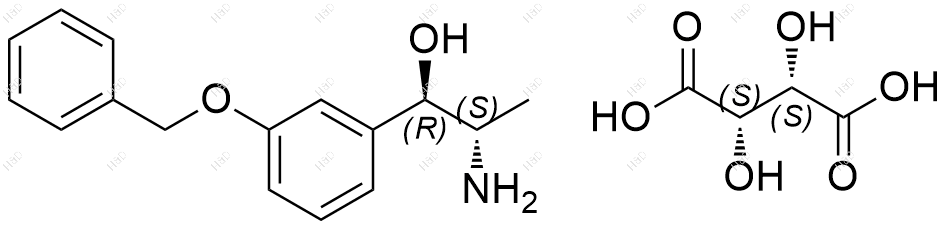重酒石酸间羟胺USP有关物质B结构式