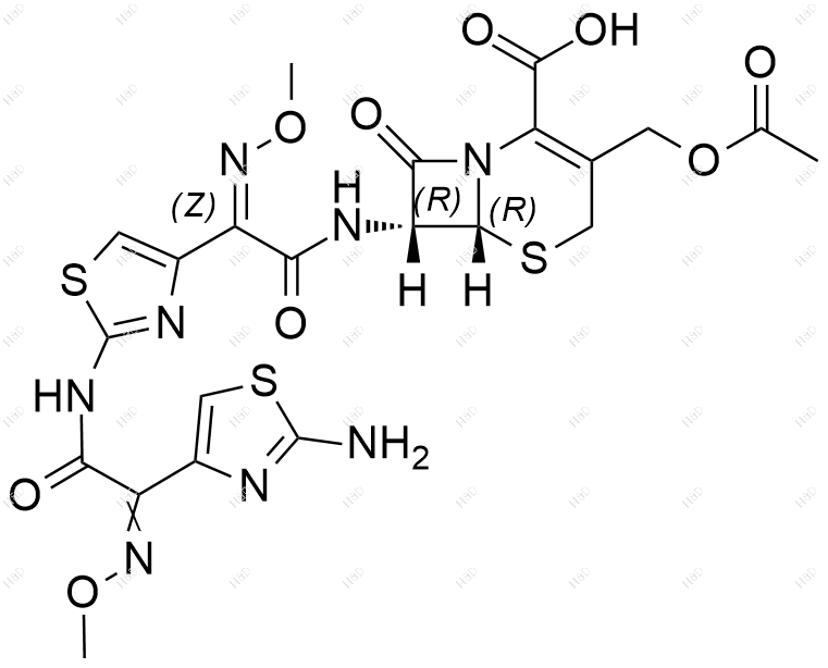 头孢噻肟EP杂质G(顺式/反式混合物）结构式