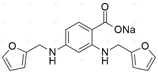 呋塞米杂质10(钠盐)结构式