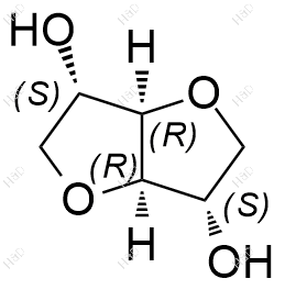 (3S,3aR,6S,6aR)-六氢呋喃并[3,2-b]呋喃-3,6-二醇化学结构式