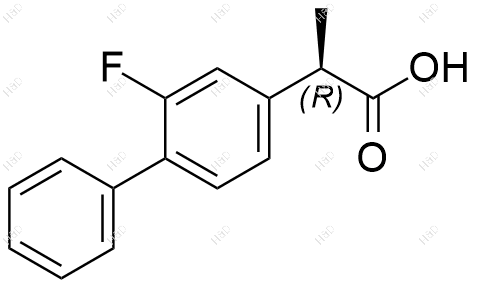 (R)-氟比洛芬结构式