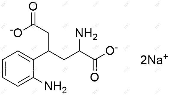 瑞巴派特杂质9(二钠盐)结构式