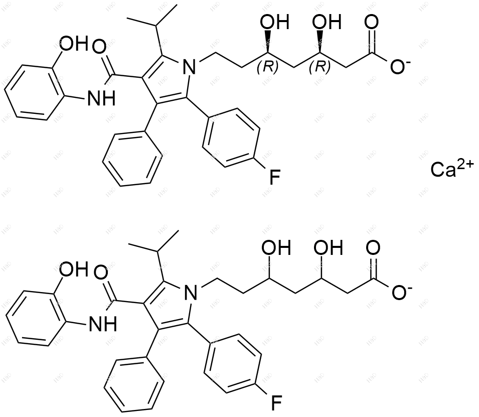 阿托伐他汀杂质80(钙盐)结构式