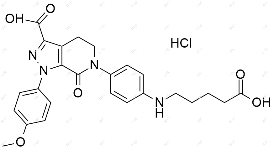 阿哌沙班杂质65(盐酸盐)结构式