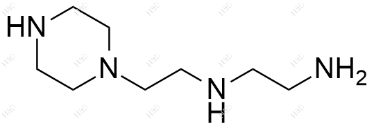 N-[2-(1-哌嗪基)乙基]乙二胺化学结构式