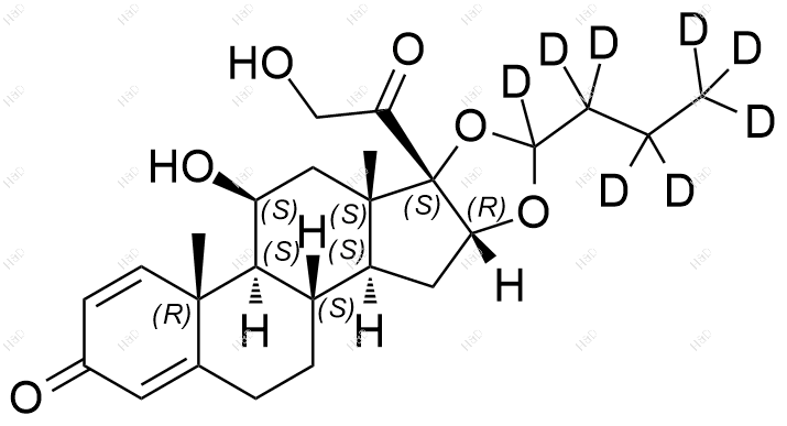 布地奈德-d8结构式