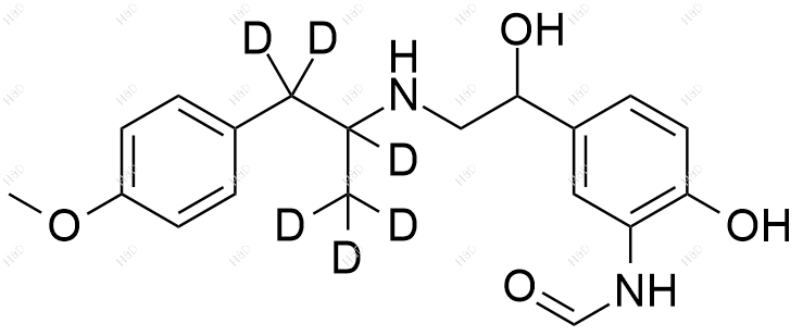福莫特罗-d6结构式