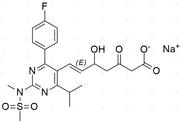 瑞舒伐他汀杂质218(钠盐)结构式