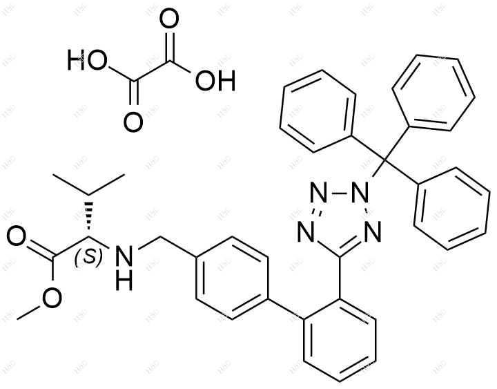 缬沙坦杂质52(草酸盐)结构式