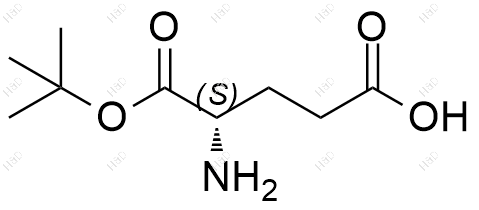 1-叔丁基L-谷氨酸化学结构式