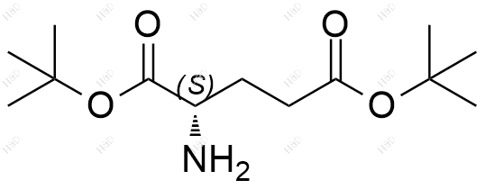 (S)-2-氨基戊二酸二叔丁酯化学结构式
