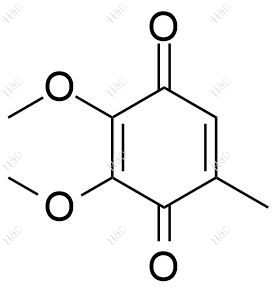 2,3-二甲氧基-5-甲基-1,4-苯醌结构式