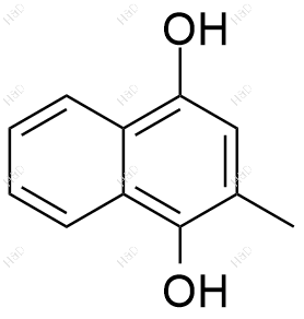 1,4-二羟基-2-甲基萘化学结构式
